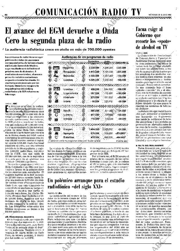 ABC MADRID 15-11-2000 página 86