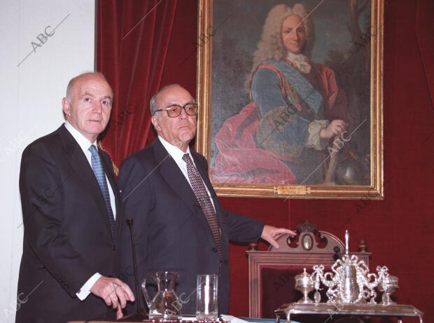 Leopoldo calvo Sotelo y Gonzalo Anes