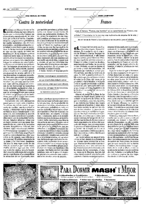 ABC MADRID 20-11-2000 página 15