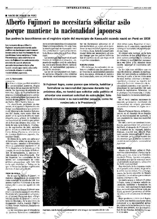 ABC MADRID 20-11-2000 página 34