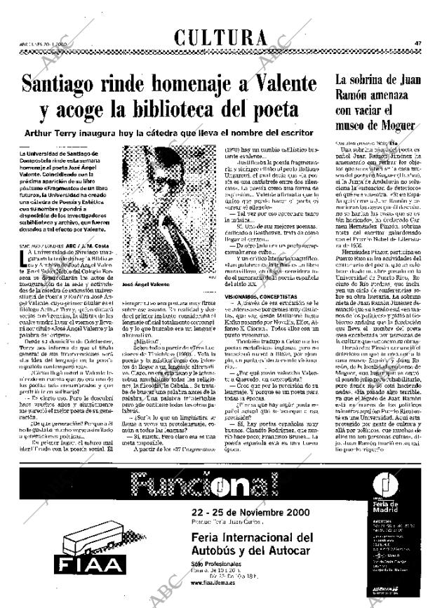 ABC MADRID 20-11-2000 página 47