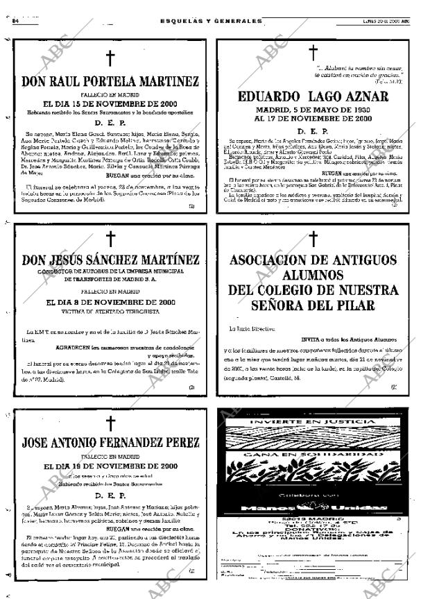 ABC MADRID 20-11-2000 página 84