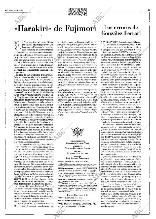 ABC MADRID 21-11-2000 página 11