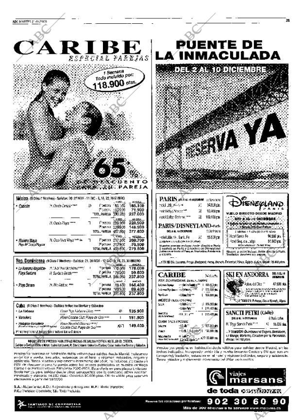 ABC MADRID 21-11-2000 página 21