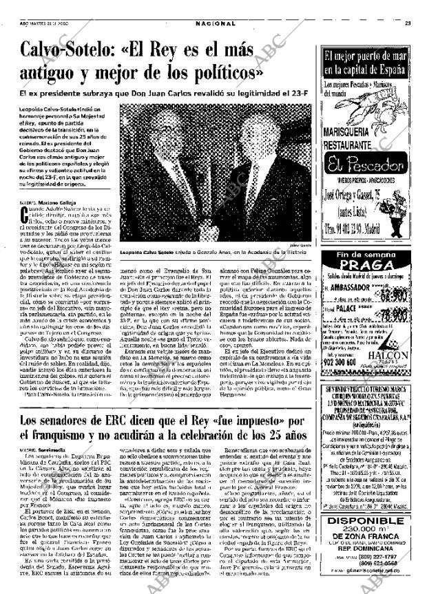 ABC MADRID 21-11-2000 página 23