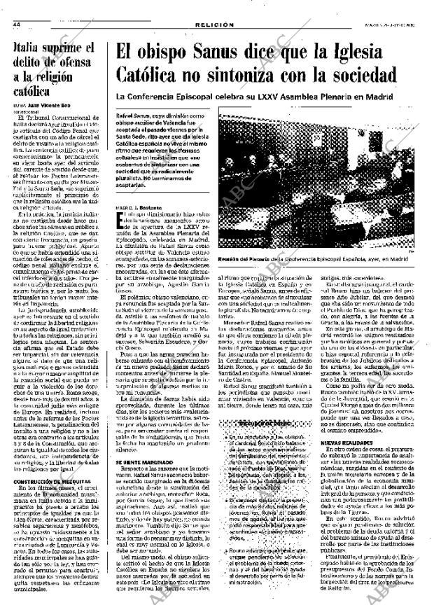 ABC MADRID 21-11-2000 página 44