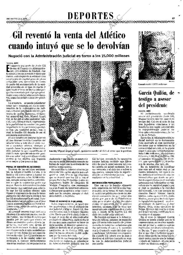 ABC MADRID 21-11-2000 página 67