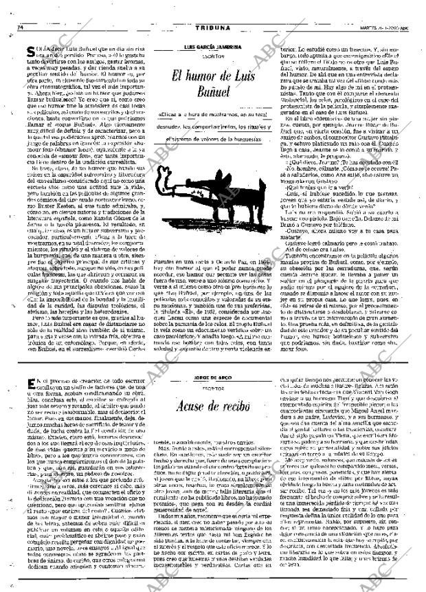 ABC MADRID 21-11-2000 página 74