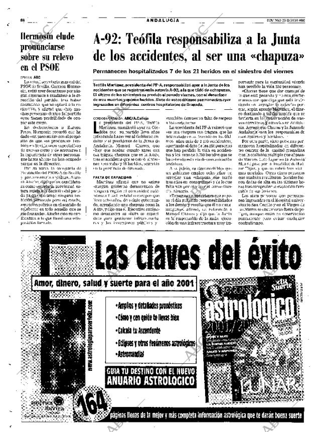 ABC SEVILLA 26-11-2000 página 68