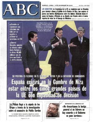 ABC MADRID 04-12-2000 página 1