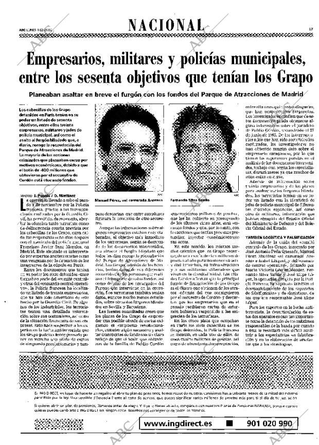 ABC MADRID 04-12-2000 página 17