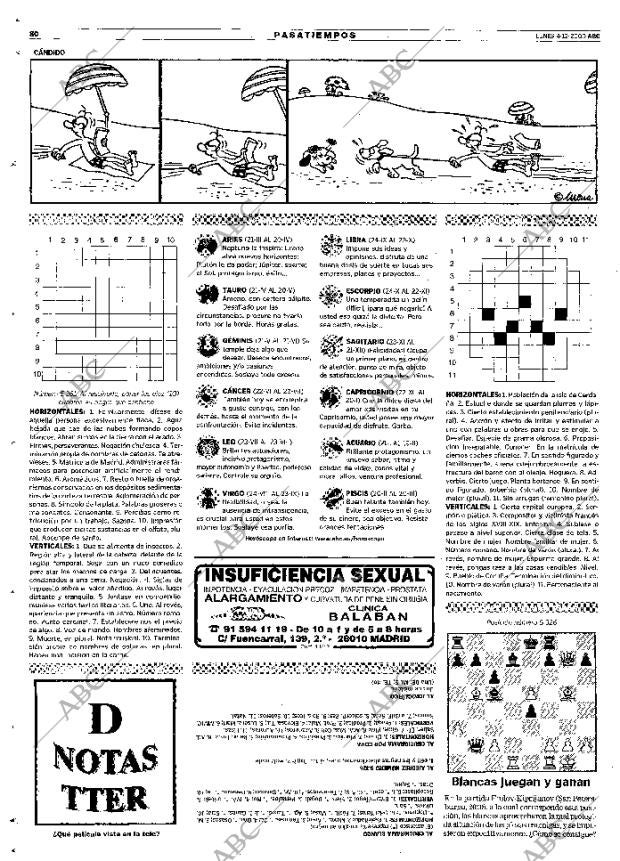 ABC MADRID 04-12-2000 página 80