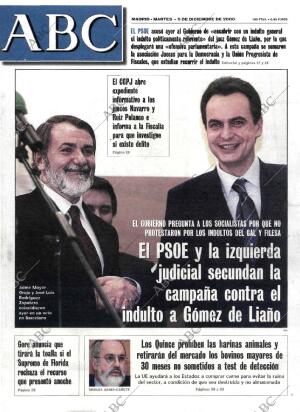 ABC MADRID 05-12-2000 página 1