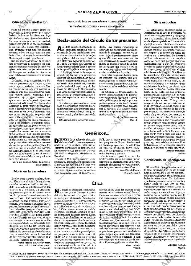 ABC MADRID 05-12-2000 página 12