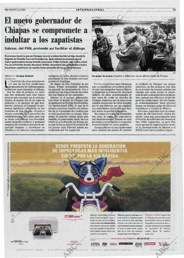 ABC MADRID 05-12-2000 página 33