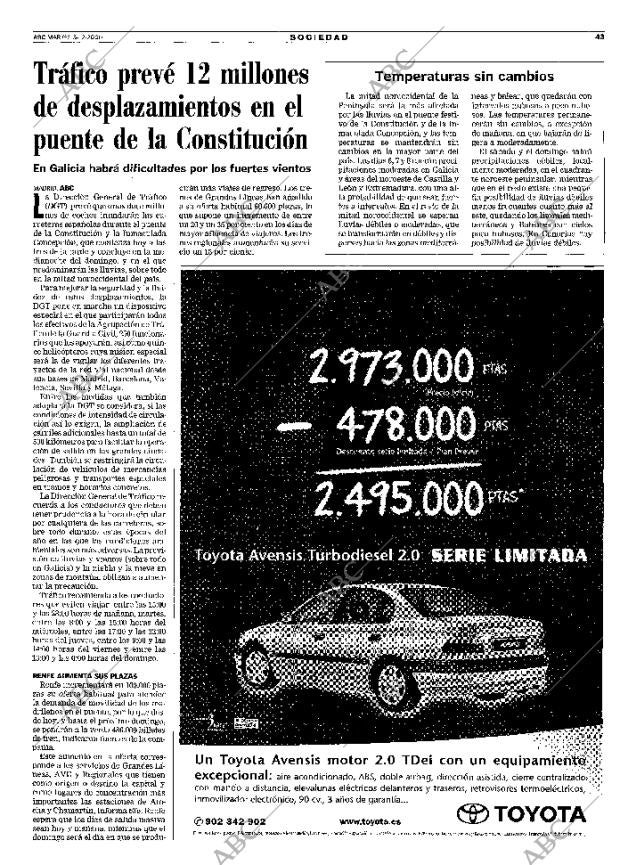 ABC MADRID 05-12-2000 página 43