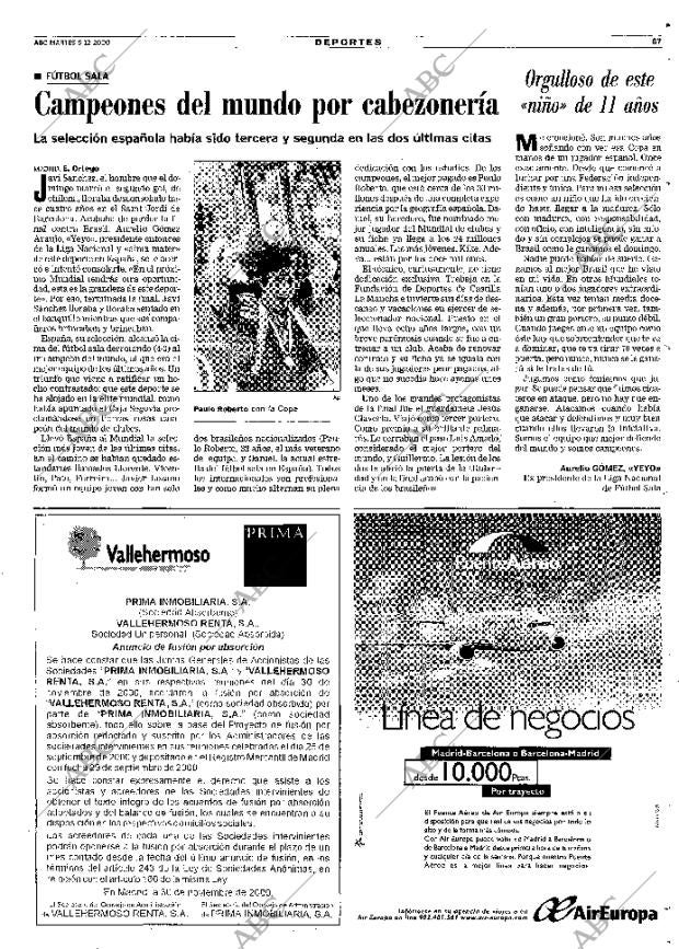 ABC MADRID 05-12-2000 página 67