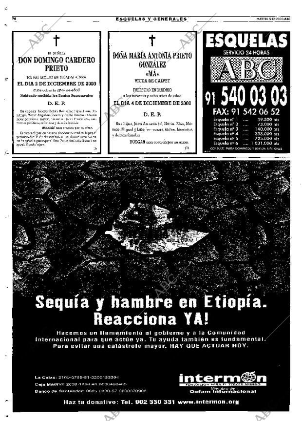 ABC MADRID 05-12-2000 página 76