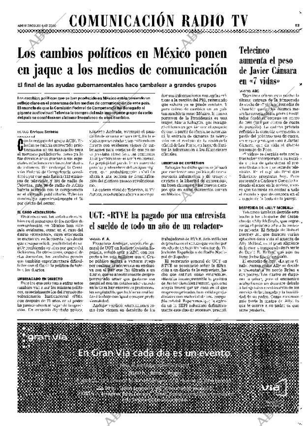 ABC MADRID 06-12-2000 página 83