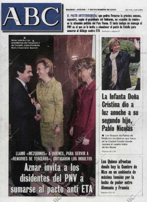 ABC MADRID 07-12-2000 página 1