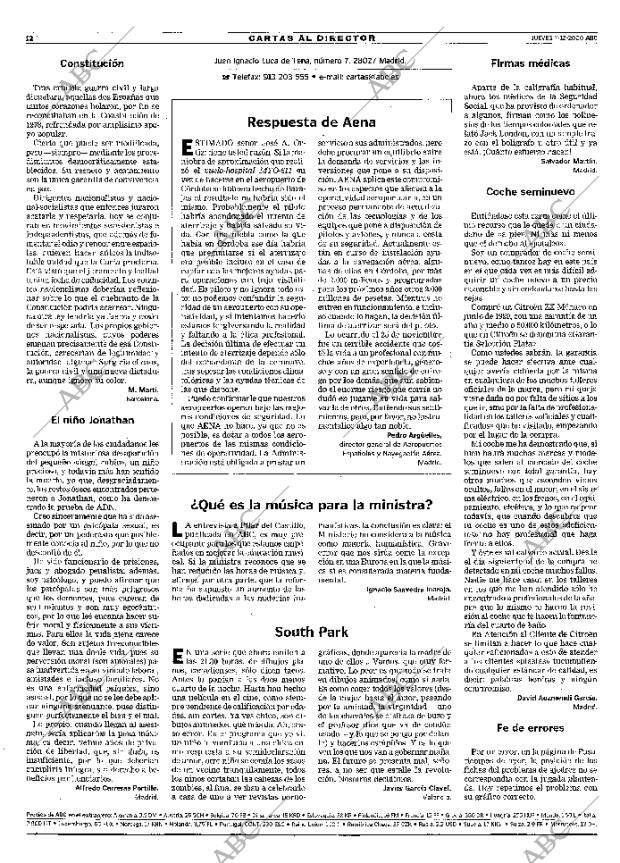 ABC MADRID 07-12-2000 página 12