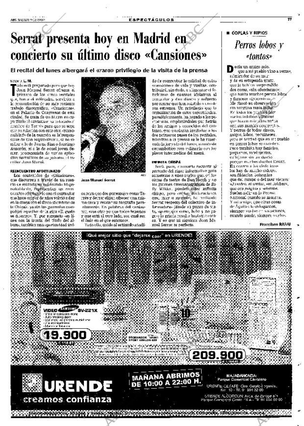 ABC MADRID 09-12-2000 página 77