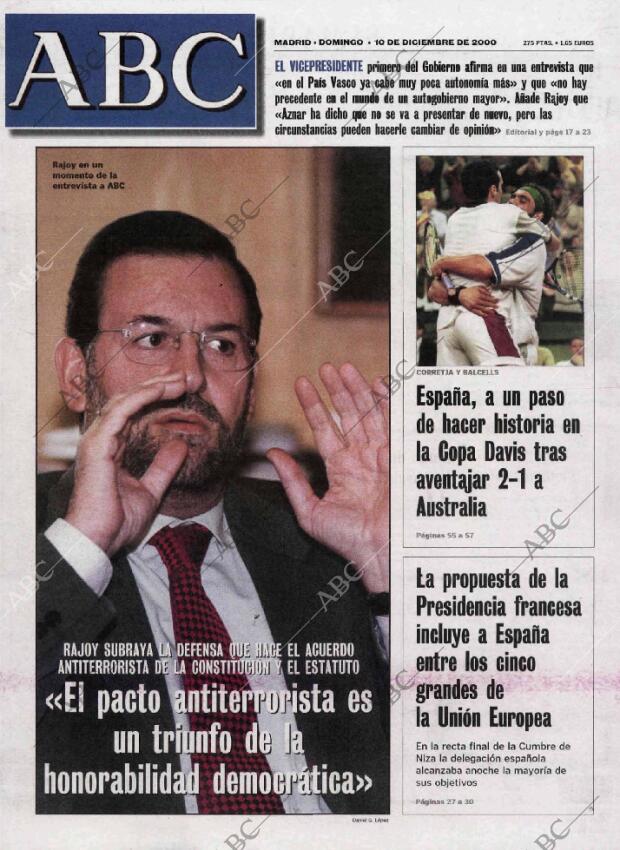 ABC MADRID 10-12-2000 página 1
