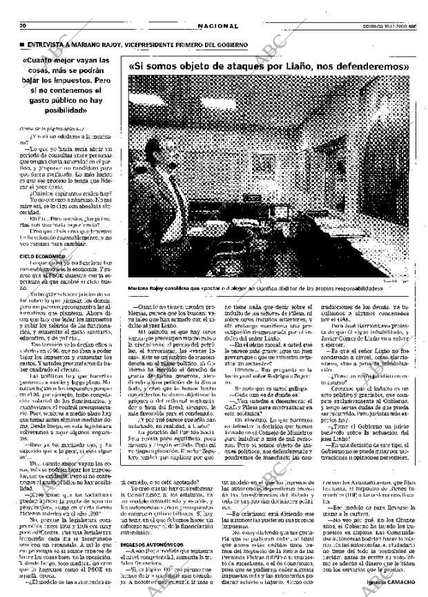 ABC MADRID 10-12-2000 página 20