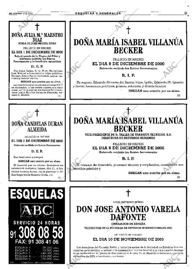 ABC MADRID 10-12-2000 página 67