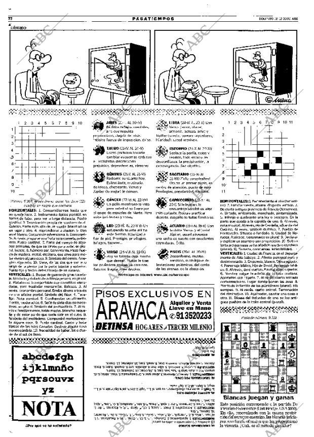 ABC MADRID 10-12-2000 página 72
