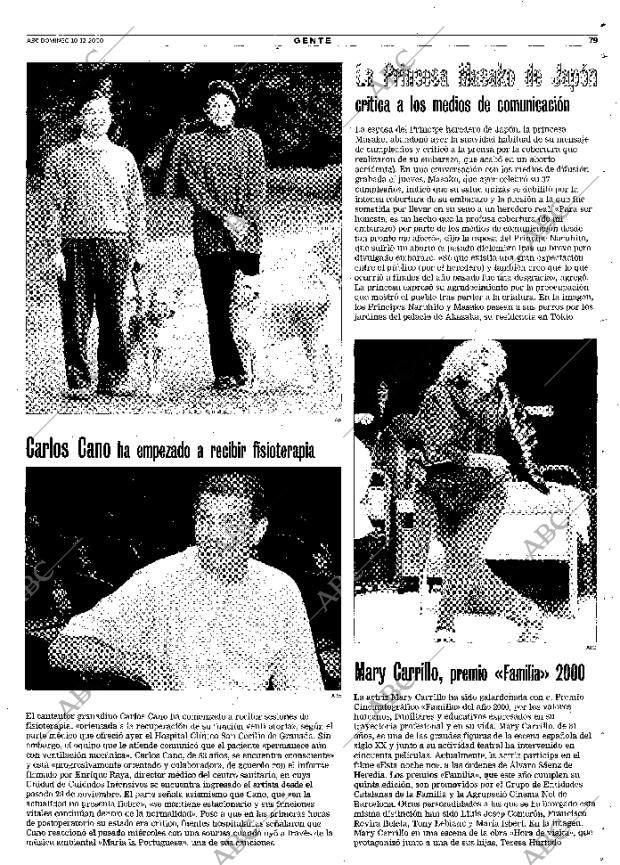 ABC MADRID 10-12-2000 página 79