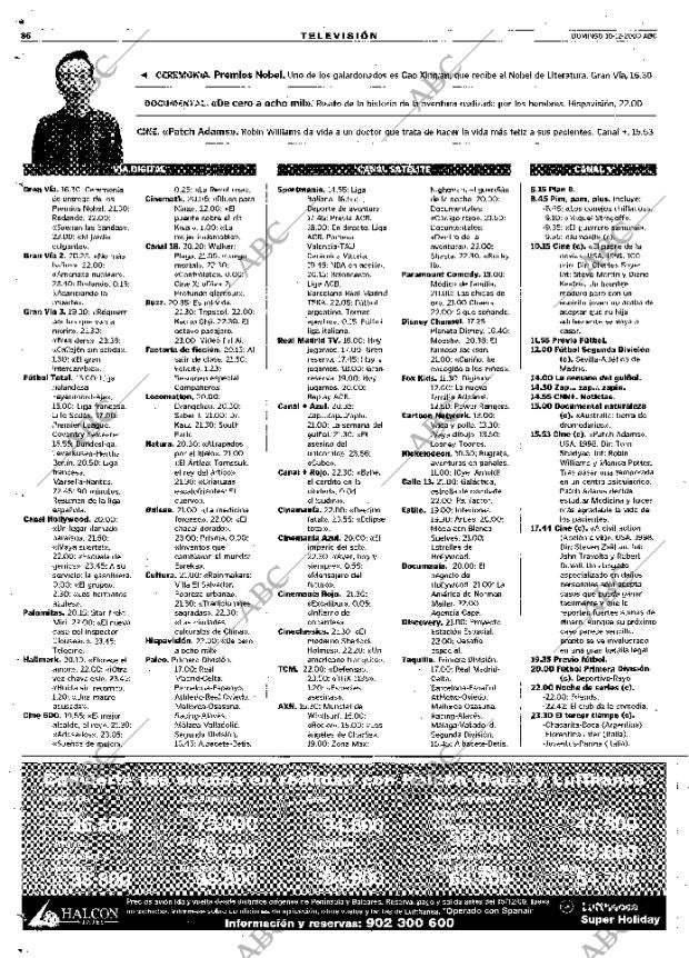 ABC MADRID 10-12-2000 página 86