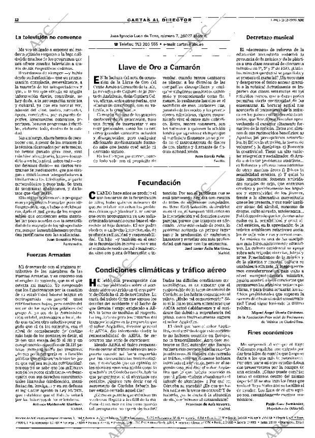 ABC MADRID 11-12-2000 página 12