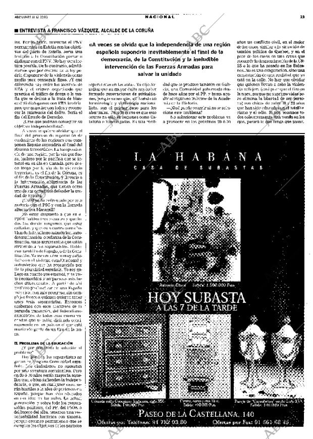 ABC MADRID 11-12-2000 página 23