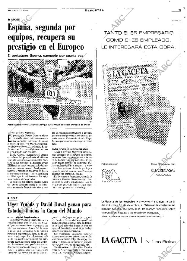 ABC MADRID 11-12-2000 página 71