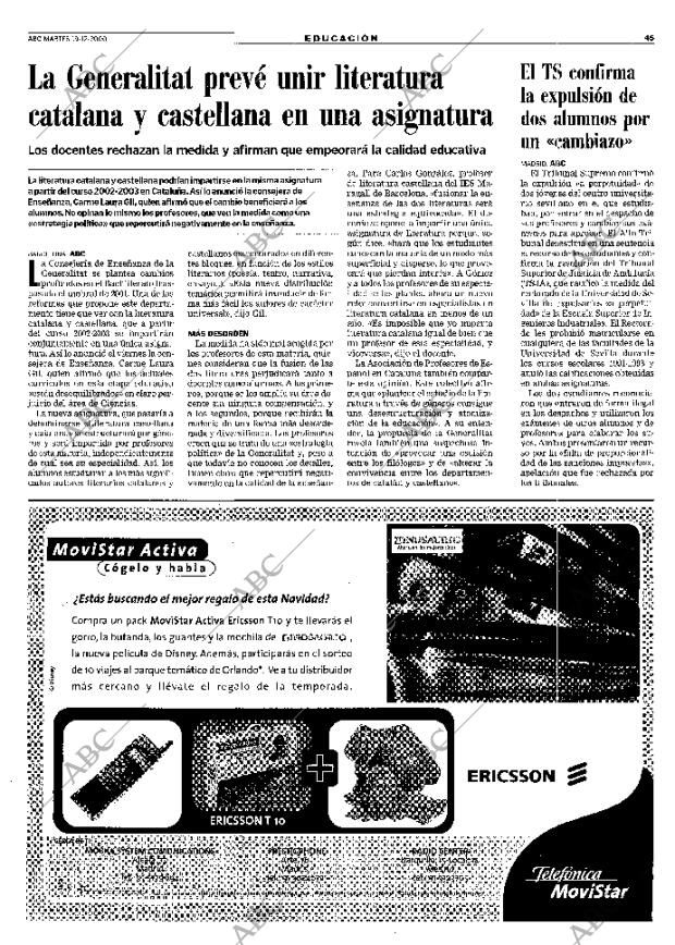 ABC MADRID 19-12-2000 página 45