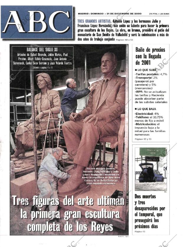 ABC MADRID 31-12-2000 página 1