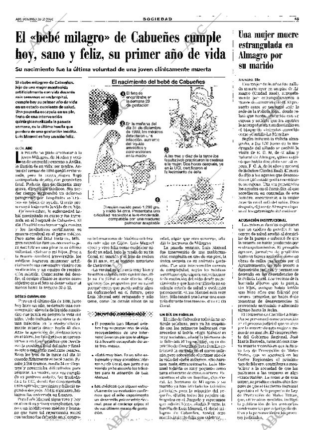 ABC MADRID 31-12-2000 página 45