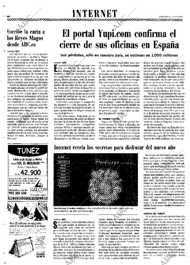 ABC MADRID 31-12-2000 página 80