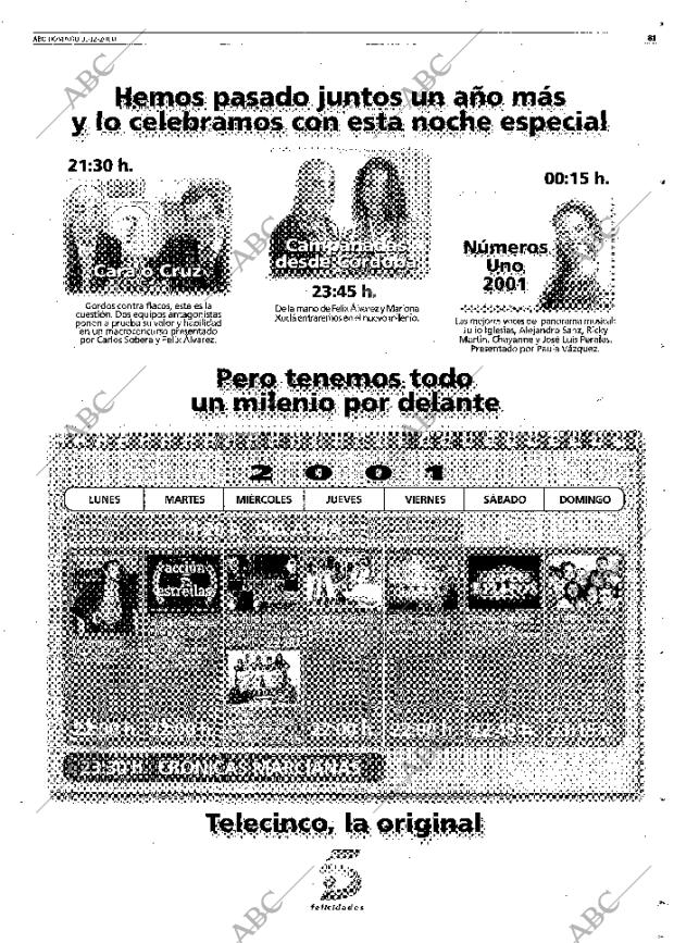 ABC MADRID 31-12-2000 página 81