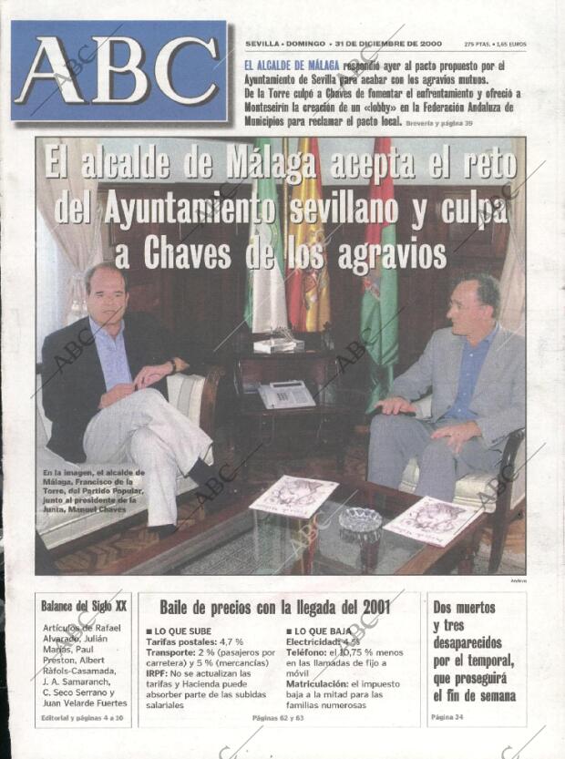 ABC SEVILLA 31-12-2000 página 1