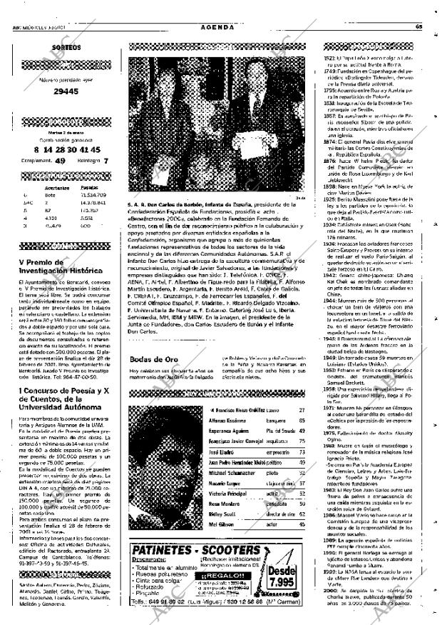 ABC MADRID 03-01-2001 página 65