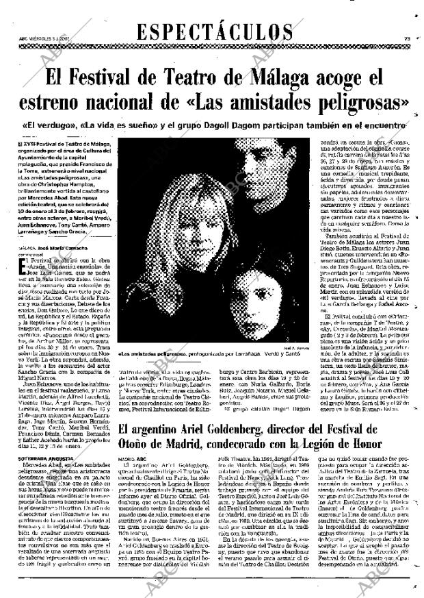 ABC MADRID 03-01-2001 página 73