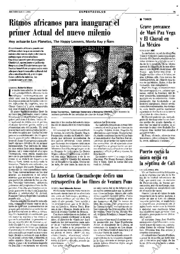 ABC MADRID 03-01-2001 página 75