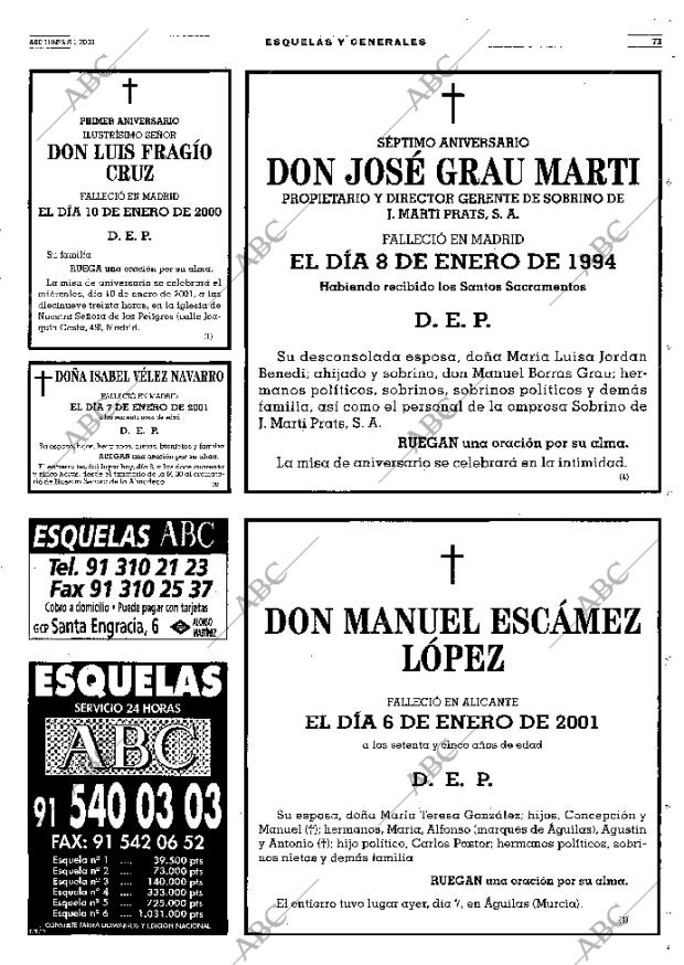 ABC MADRID 08-01-2001 página 73