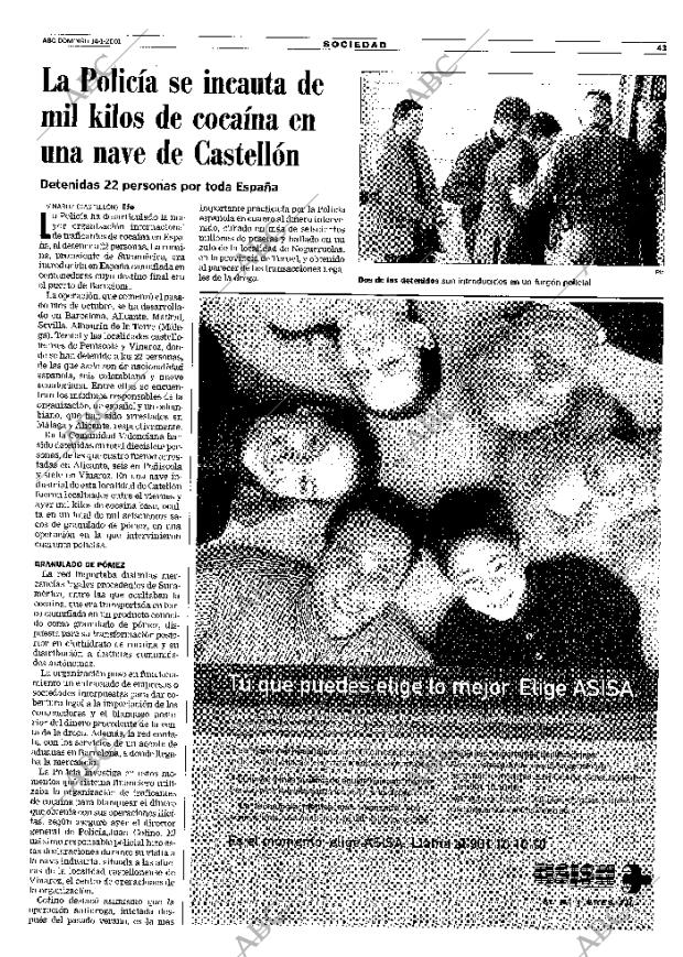 ABC MADRID 14-01-2001 página 43