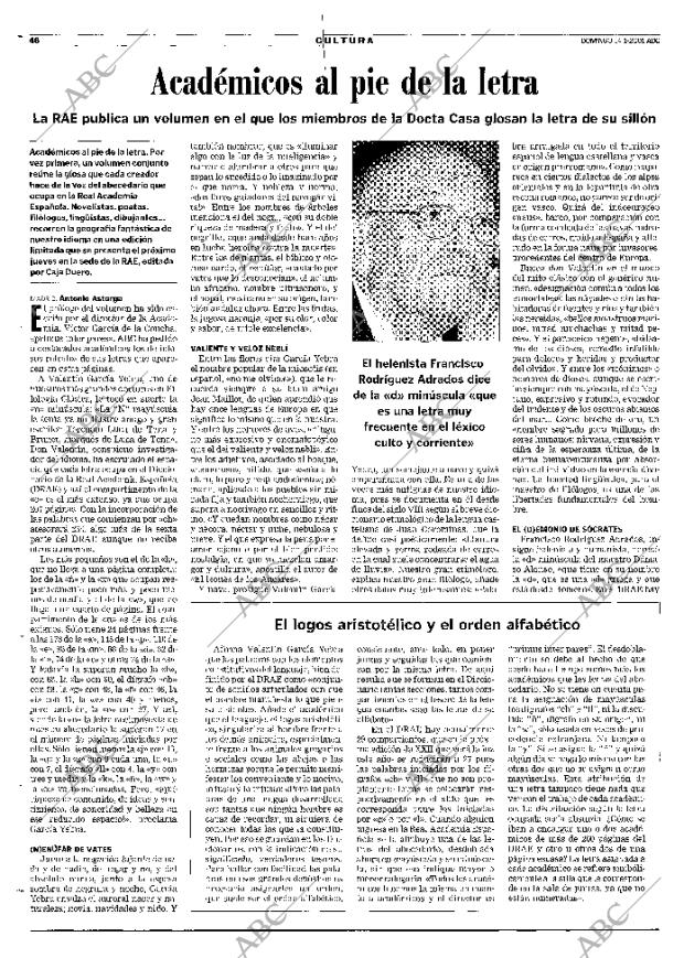 ABC MADRID 14-01-2001 página 46
