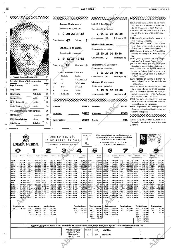 ABC MADRID 14-01-2001 página 66
