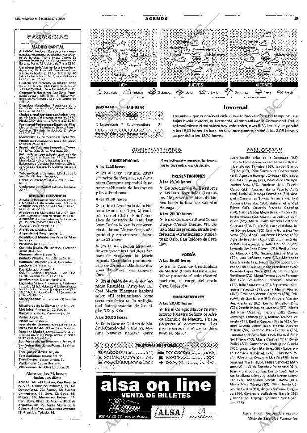 ABC MADRID 17-01-2001 página 107