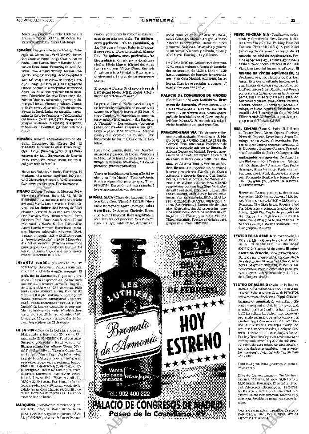 ABC MADRID 17-01-2001 página 109